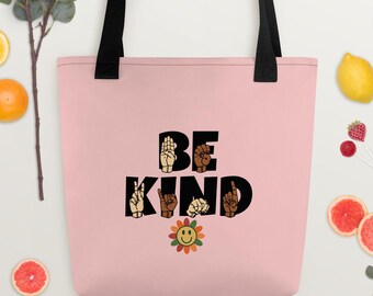 ASL「BE KIND」トートバッグ