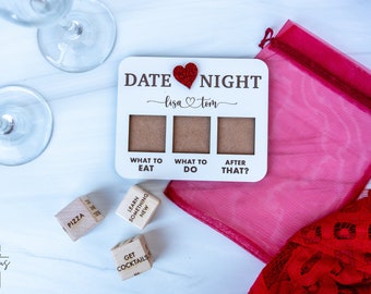 Date Night Dice | Valentine's Gift | 5th Anniversary Gift | Couples Gift | Wedding or Engagement Gift