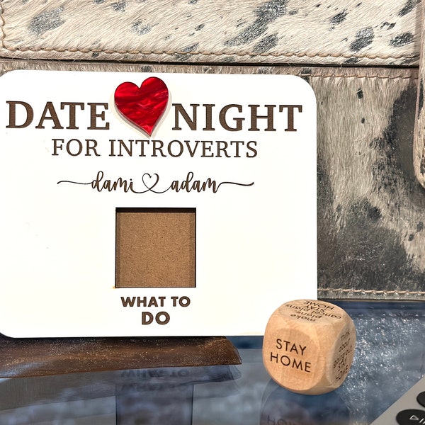 INTROVERTS’ Date Night Dice | Valentine Gift | 5th Anniversary Gift | Couples Gift | Engagement Gift | Funny or Gag Gift | Gift for Husband