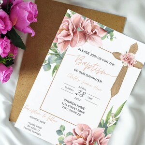 Personalized Baptismal Invitation