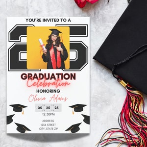 Personalized Editable Graduation Invitation