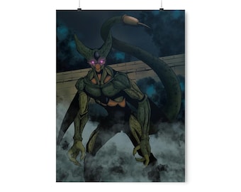 Imperfect Cell Dragon Ball Z - Carteles verticales mate premium