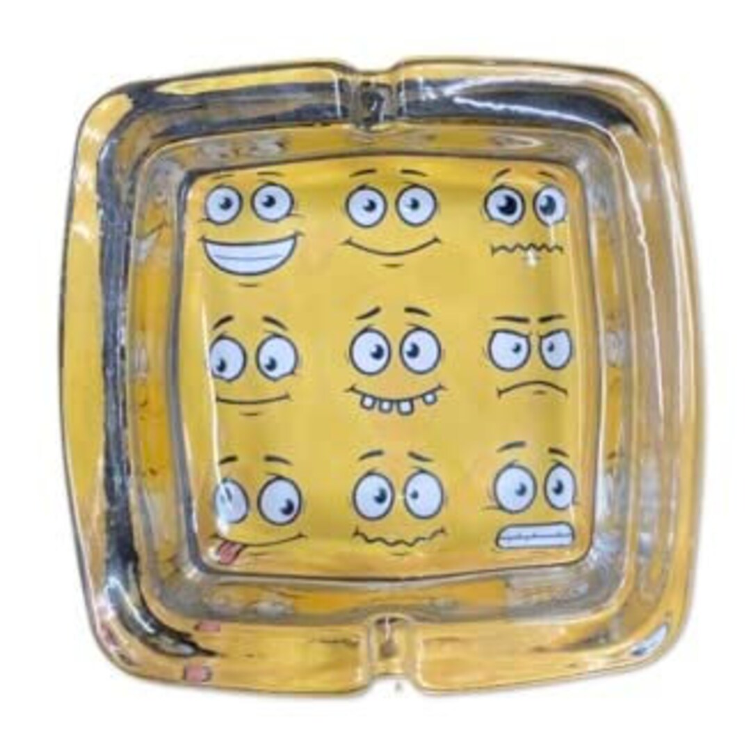 Collectible Glass Ashtrays for Cigarettes Decorative Ashtray Etsy