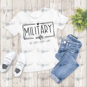Military Wife Design PNG-SVG - Digital Download