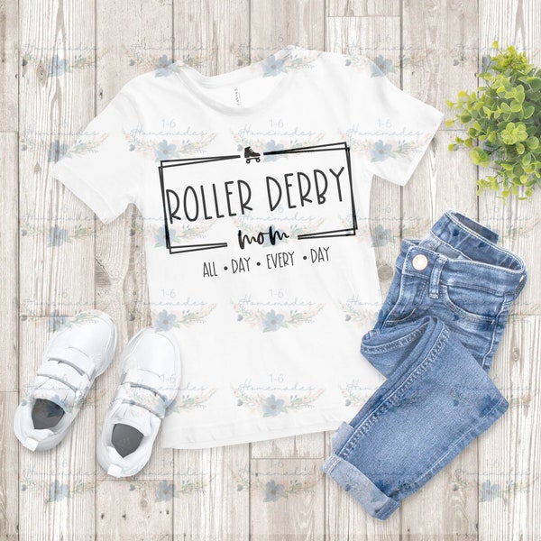 Roller Derby Mom Design PNG-SVG - Digital Download