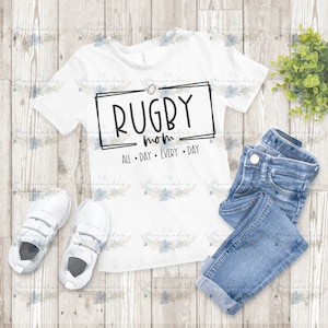 Rugby Mom Design PNG-SVG - Digital Download