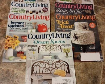 Vintage Country Living Magazine 2013 Feb Mar Apr May June Jul/Aug Oct