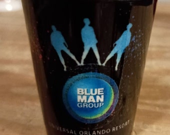 BLUE MAN GROUP Shot Glass, Souvenir Shot Glasses, Shot Glass Collections, State Souvenir Glasses, #8