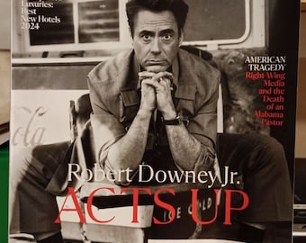 Esquire Magazine April May 2024 Robert Downey Jr. Acts Up New