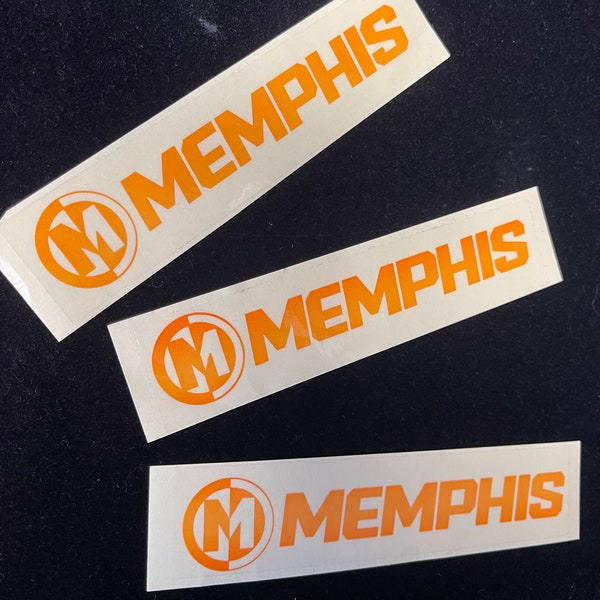 3 Memphis Car audio stickers, Genuine Free shipping !