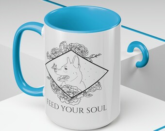 German Shepherd Inspirational Coffee Mug, 15oz