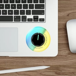 Control Yourself Funny Guitar Knob Sticker