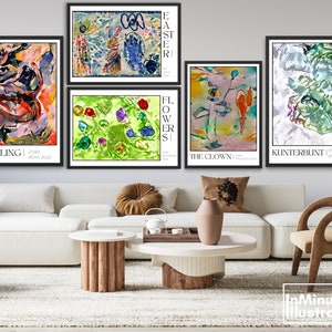 Transforme desenhos infantis em arte de parede estilizada | Presente de Dia dos Pais para crianças | Presente personalizado | Arte de pintura infantil | Presente personalizado para o Dia das Mães