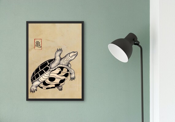 日本のアニマルアートプリント-浮世絵ウォールアート18 x 24額縁なし日本のアニメアートワークキャットバスプリント宮崎駿壁掛クールムービー風ホームデコ : AVARDAN ART 日本の浮世絵 アート 時代 海の動物 装飾