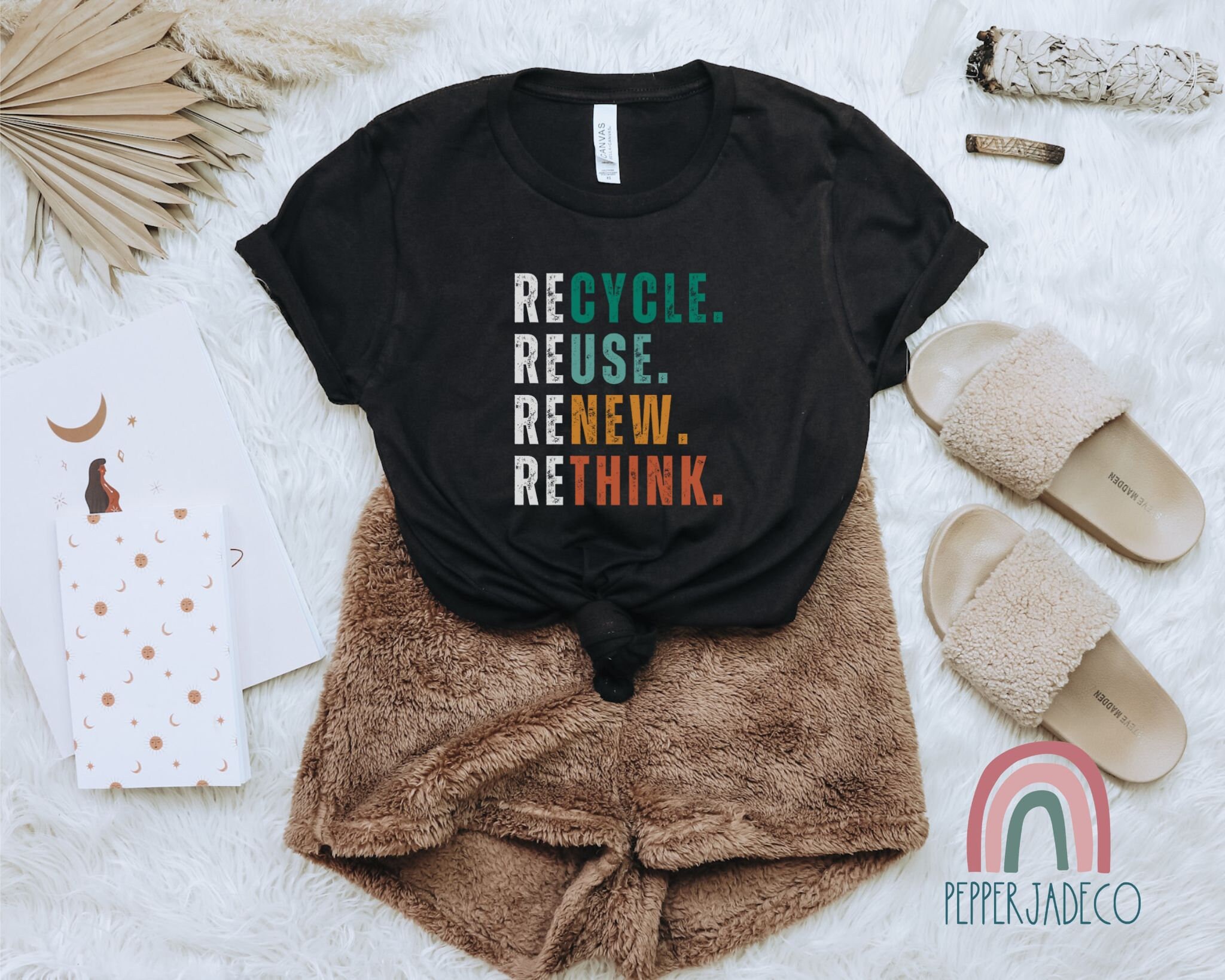 Recycle Reuse Renew Rethink Shirt Recycle Reuse Renew Rethink - Etsy