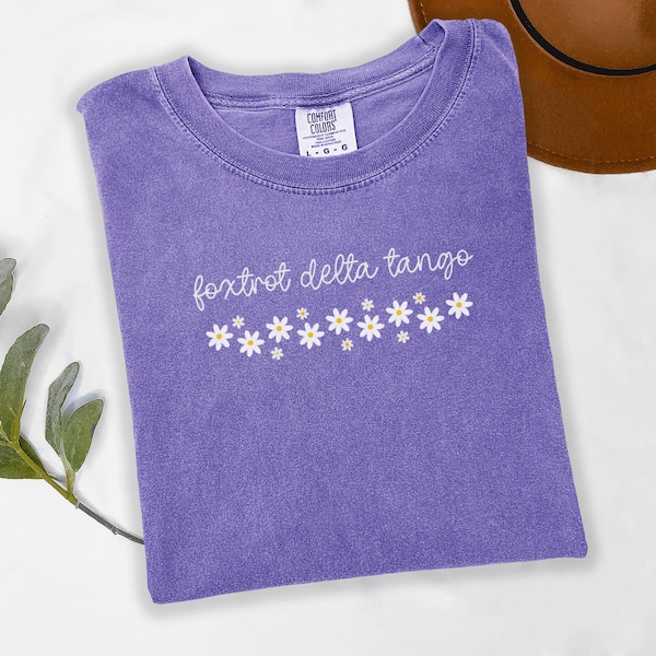 Subtle Anti Trump Comfort Colors shirt, Foxtrot Delta Tango FDT tee, Anti MAGA tshirt, Liberal t-Shirt, Pro Democrat Shirt, Feminist Shirt