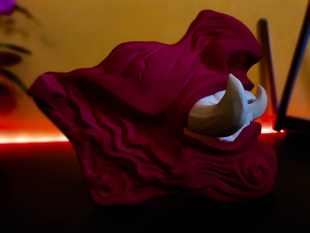 Japanese Oni Face Mask Etsy