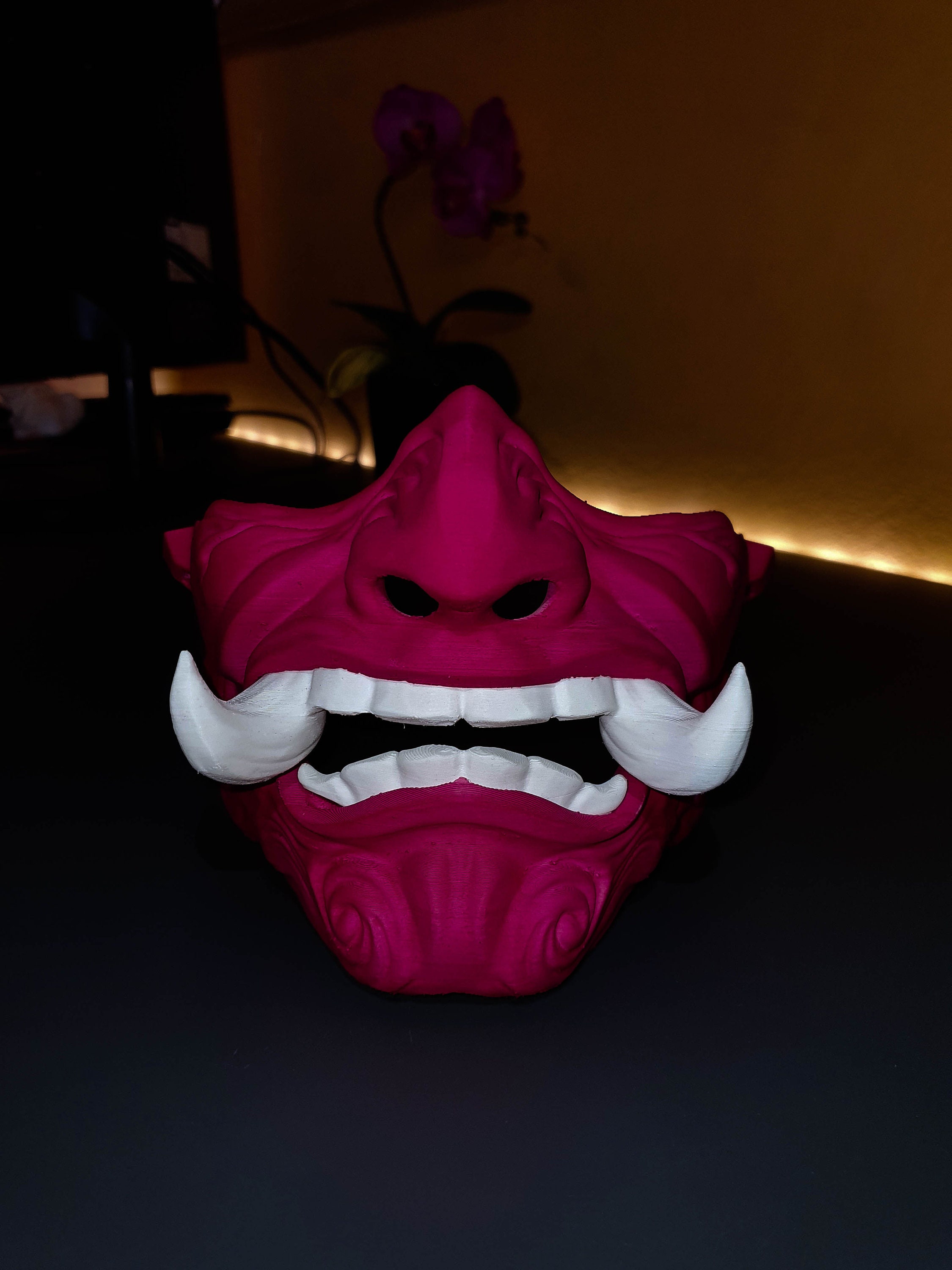 Japanese Oni Face Mask Etsy