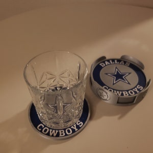 4 piece Dallas cowboy coasters set