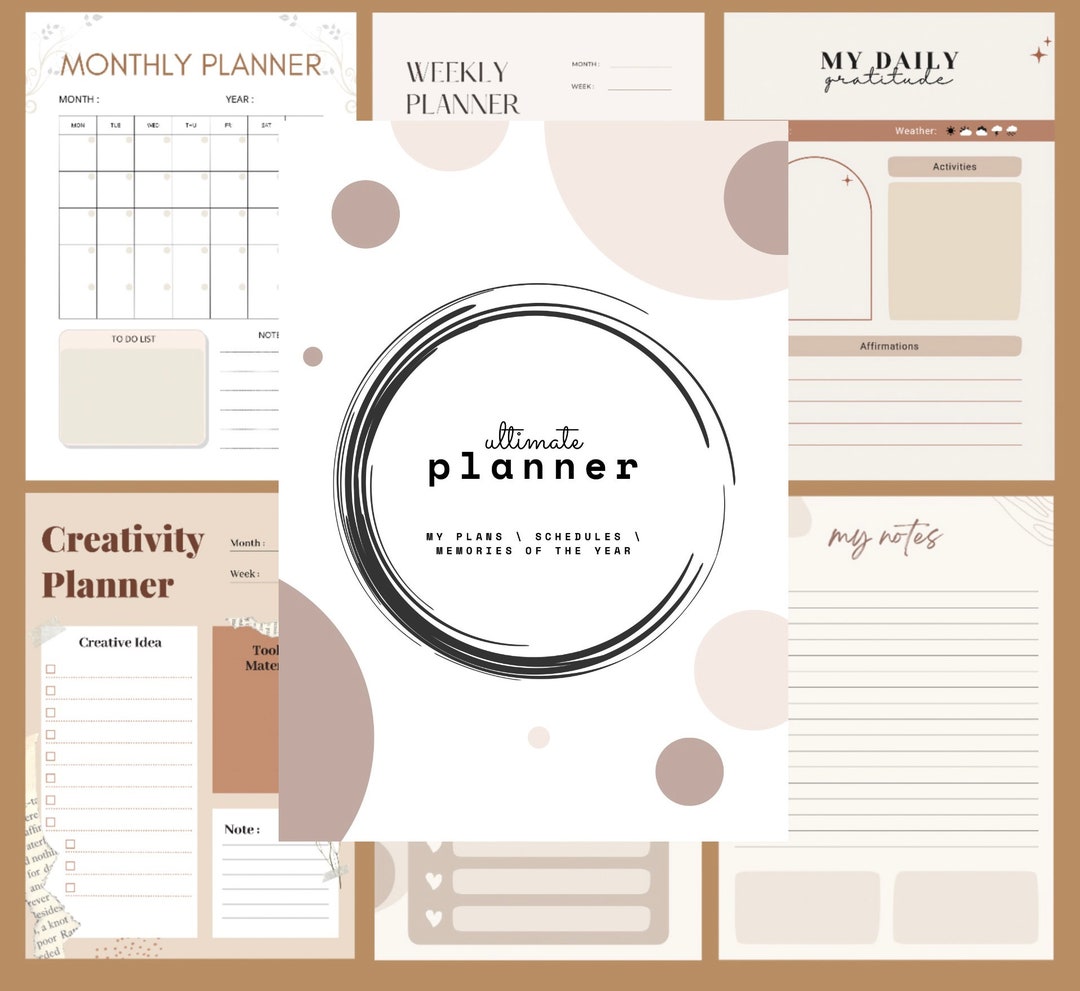 Goodnotes Digital Planner // Undated - Etsy