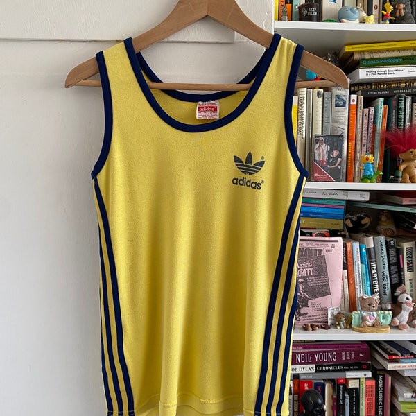 1970s / 1980s Adidas Trefoil Three Stripes Tank Top