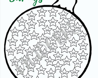 1500 Christmas Savings Challenge, Envelope Challenge, Savings Challenge, Savings Tracker, Christmas Savings