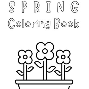 Spring Coloring Book