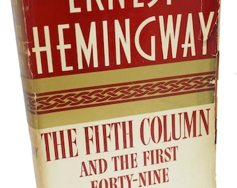 The Fifth Column by Ernest Hemingway First Edition First Issue Rare Book 1938