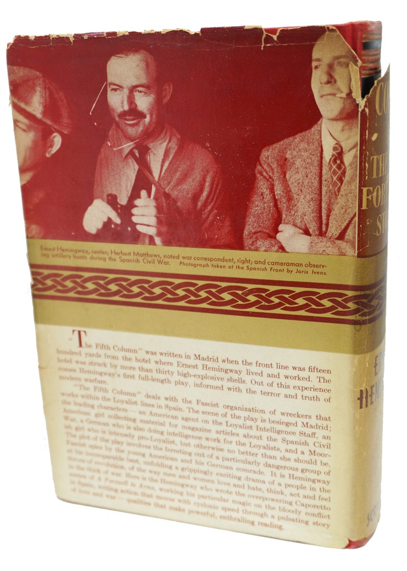 The Fifth Column by Ernest Hemingway First Edition First Issue Etsy