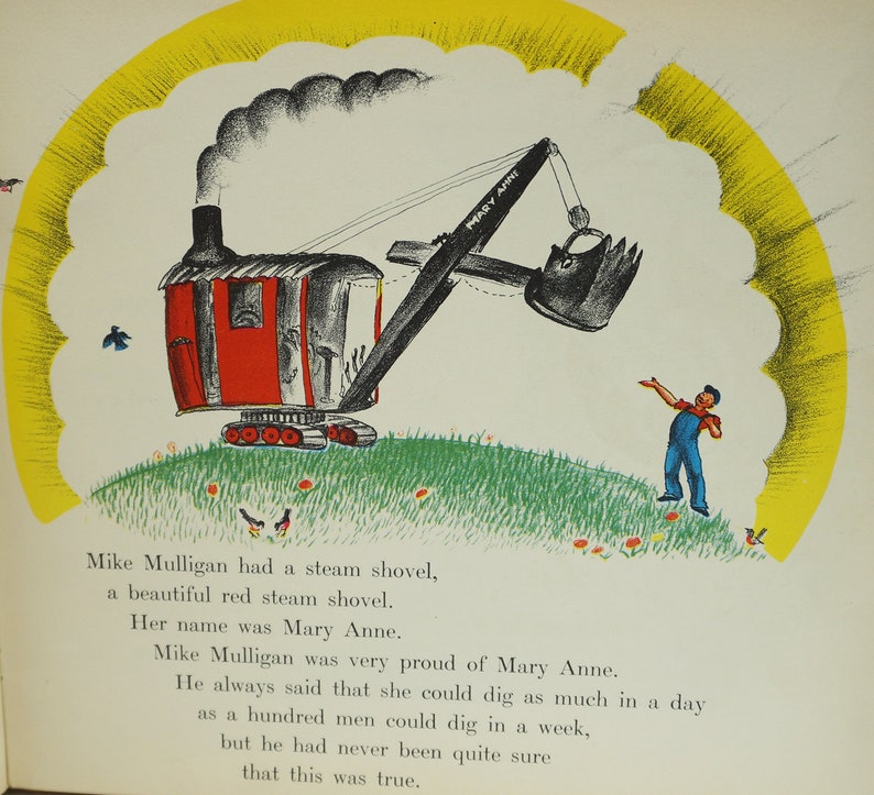 Mike Mulligan and His Steam Shovel by Virginia Lee Burton First Edition