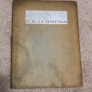 Untitled By E.E. Cummings Signed First Edition 1930 Rare Book image 1