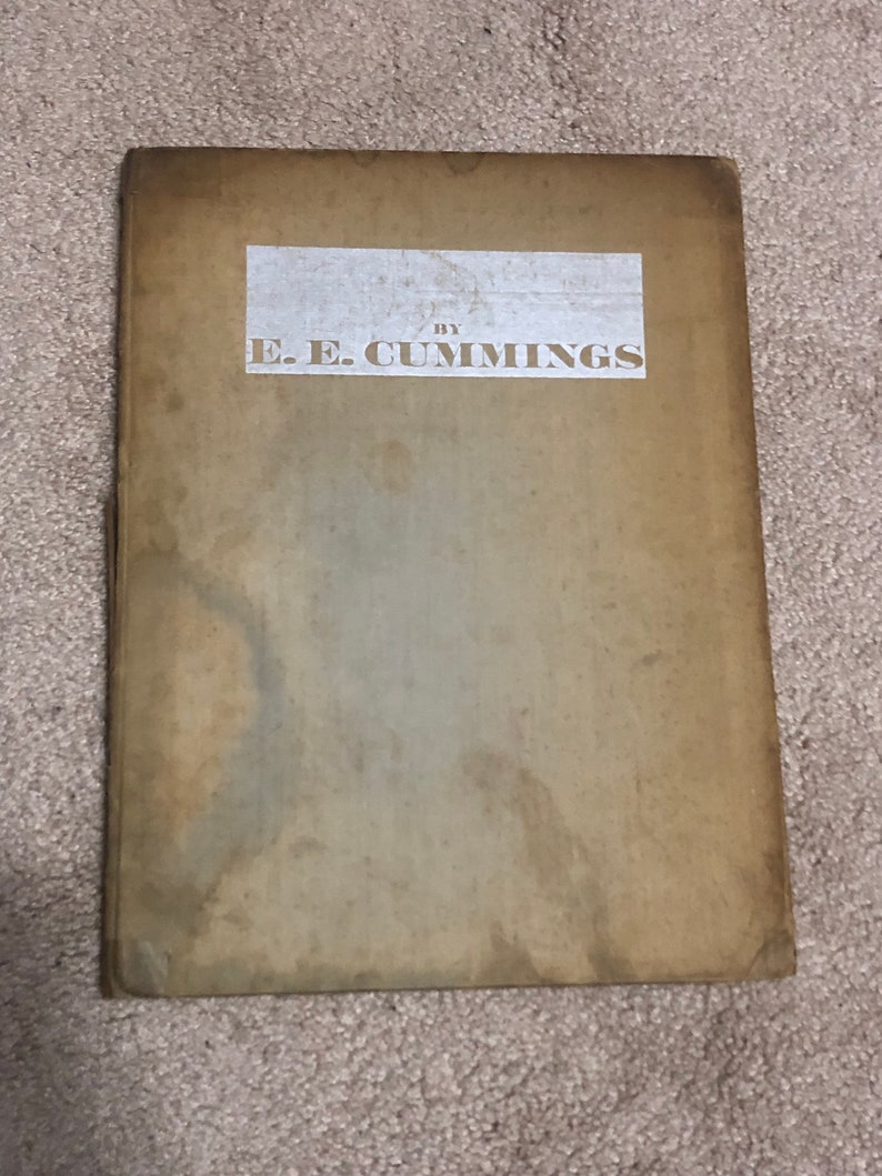 Untitled By E.E. Cummings Signed First Edition 1930 Rare Book image 1