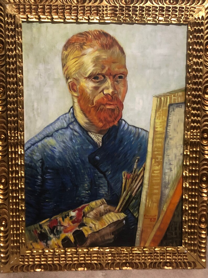 Self Portrait as an Artist by Vincent Van Gogh Painting Oil Painting on
