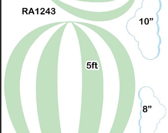 Yard Card Lawn Decor: HOTAIR balloons  Party Props Decoration Backdrops CoroPlast cutouts Sings Centerpieces (No Stakes or Stands Included)