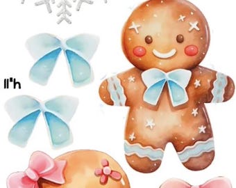 Yard Card Lawn Decor: Gingerbread Party Props Decoration Backdrops Coroplast cutouts Sings Centerpieces (No Stakes or Stands Included