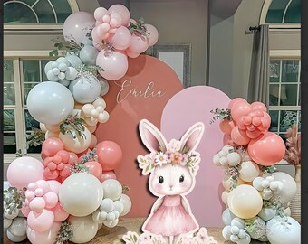 Bunny Easter Yard Card: Coroplast Lawn Decor, Party Centerpiece