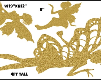 Fairys Party Props Decoration Backdrops Coro-last cutouts Sings Centerpieces (No Stakes or Stands Included)