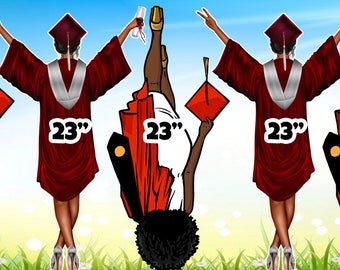 Yard Card Lawn Decor: Graduation  Party Props Decoration Backdrops Coro-last cutouts Sings Centerpieces (No Stakes or Stands Included)