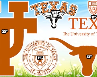 Texas University Party Props Decoration Backdrops Coro-last cutouts Sings Centerpieces (No Stakes or Stands Included)