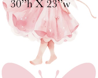 Yard Card Lawn Decor: FAIRY   Decoration Backdrops Coroplast cutouts Sings Centerpieces (No Stakes or Stands Included)