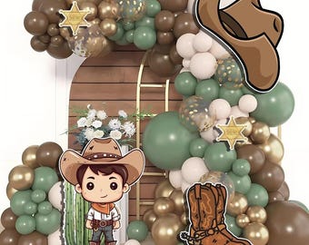 Yard Card Lawn Decor: cowboy  Party Props Decoration Backdrops Coroplast cutouts Sings Centerpieces (No Stakes or Stands Included