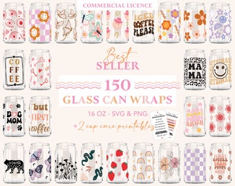 libbey can wrap, glass can svg, 16oz libbey can wrap, libbey glass svg, coffee wrap, can wrap svg, svg bundle, svg, coffee svg, cricut, png