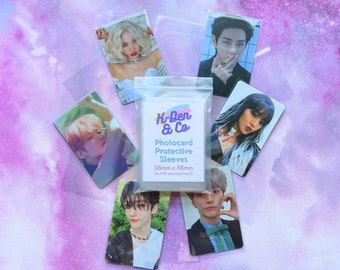 K-Pop Photocard Sleeves: Acid & PVC Free (58mm x 88mm)