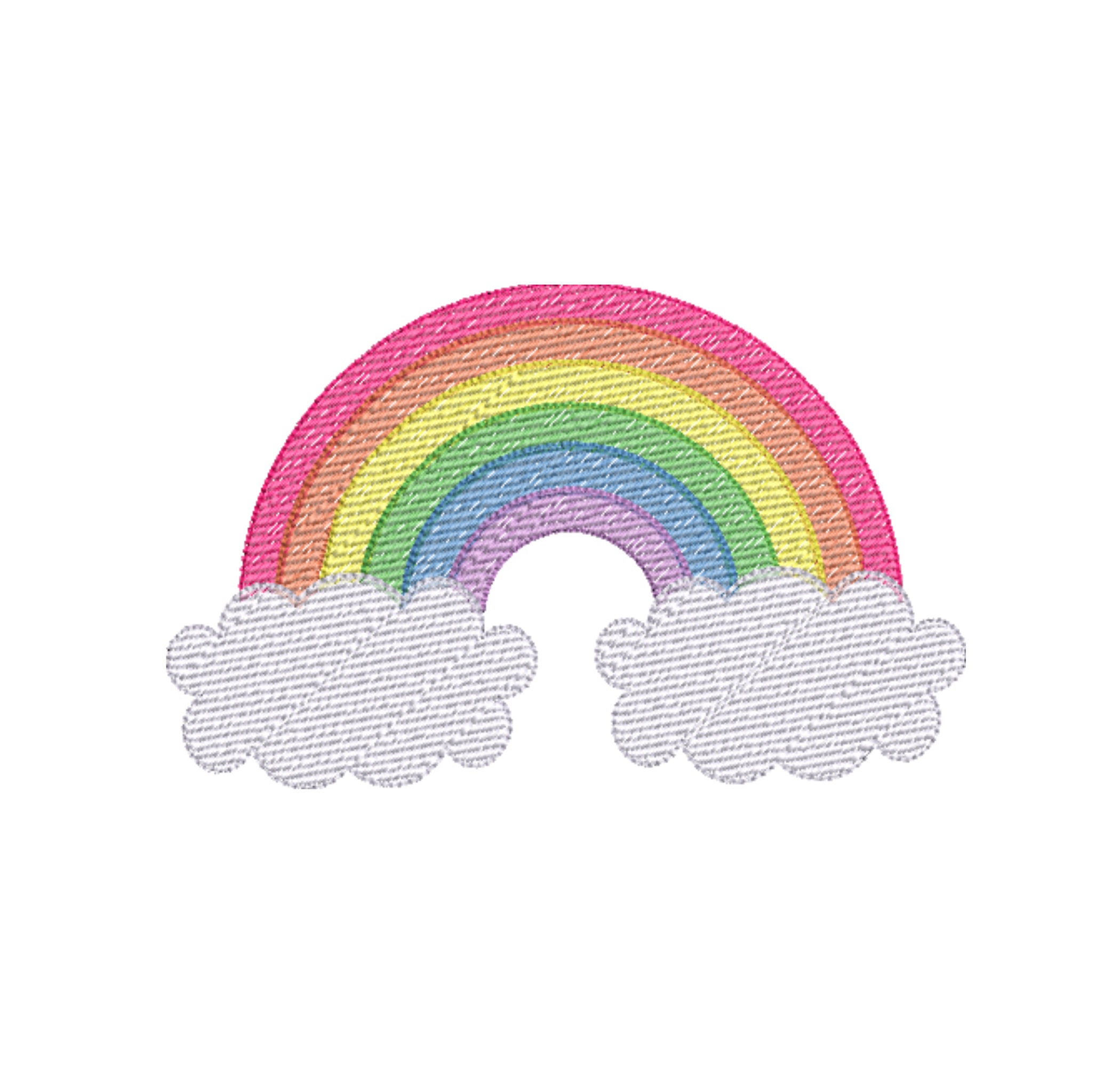 Rainbow - Satin/fill + Sketch (5 Sizes) - Etsy