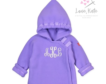 Monogrammed Fleece Widgeon Favorite Jacket | Lavender