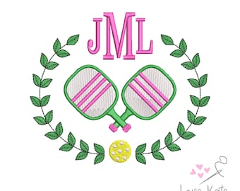Pickleball Kranz-Monogramm