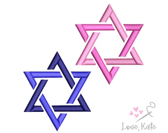 Jewish Star / Star of David Embroidery Design