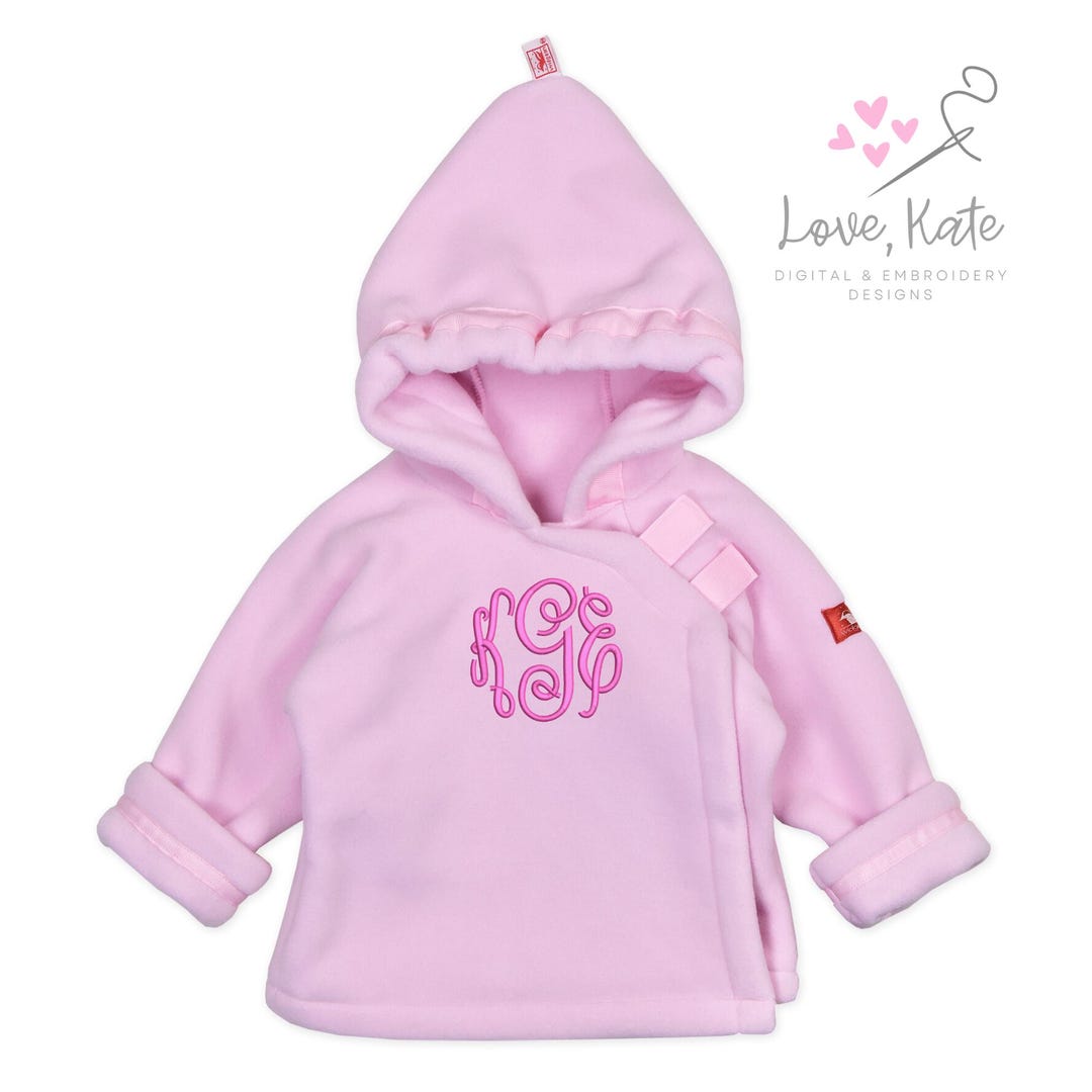 Monogrammed Fleece Widgeon Favorite Jacket | Light Pink - Etsy