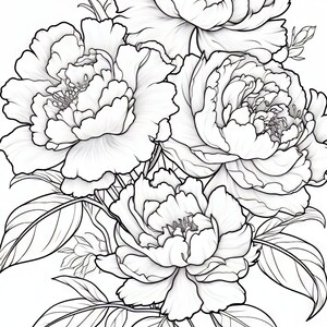 Garden Mindfulness Coloring Pages for Adults or Children. Printable - Etsy