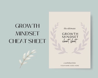Growth Mindset worksheet